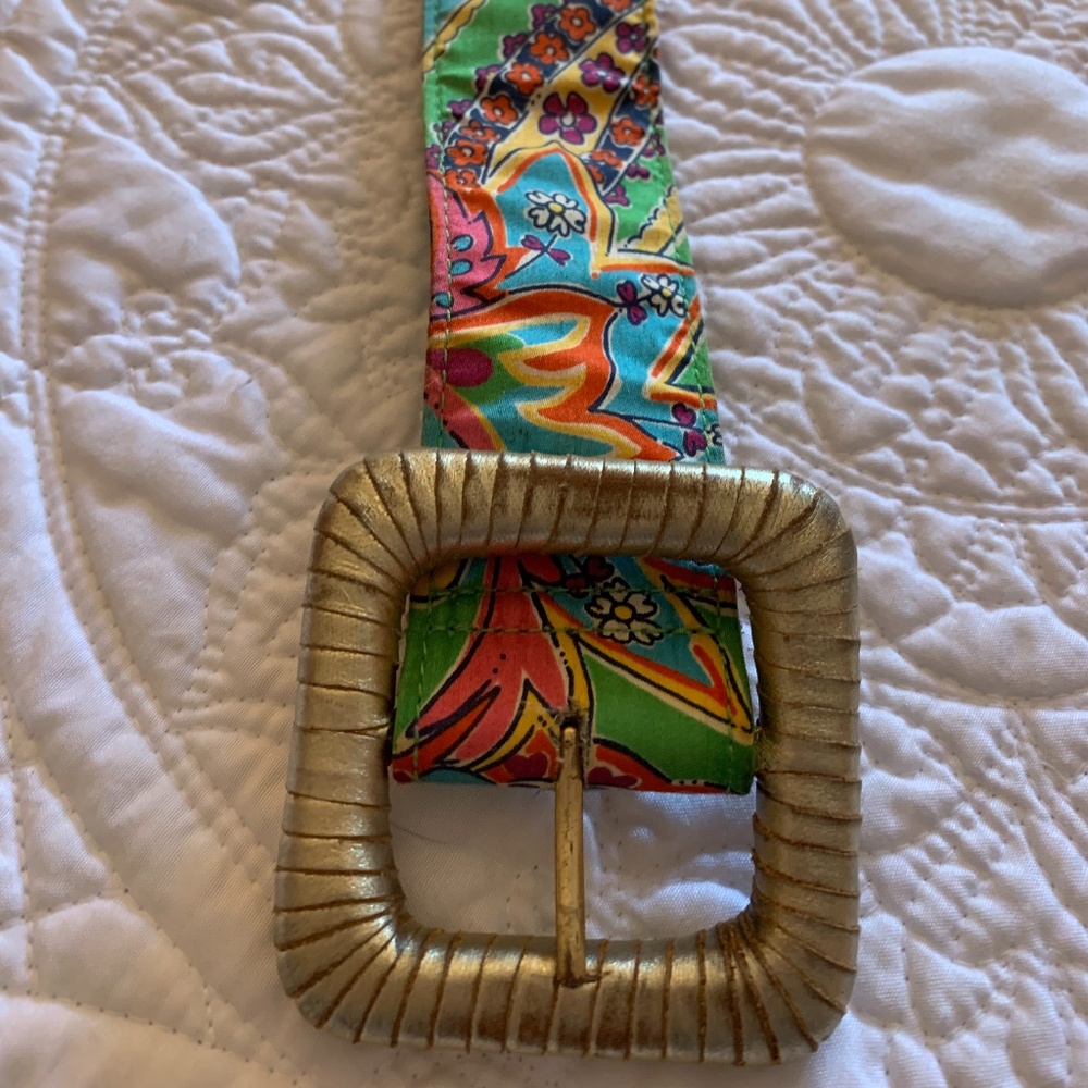 Lilly Pulitzer patterned belt sz L